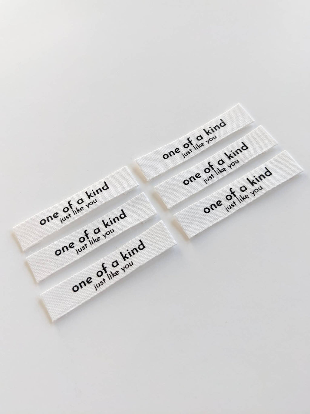 Sy-inn Merkelapper Bomull "One of a Kind, Just Like You"