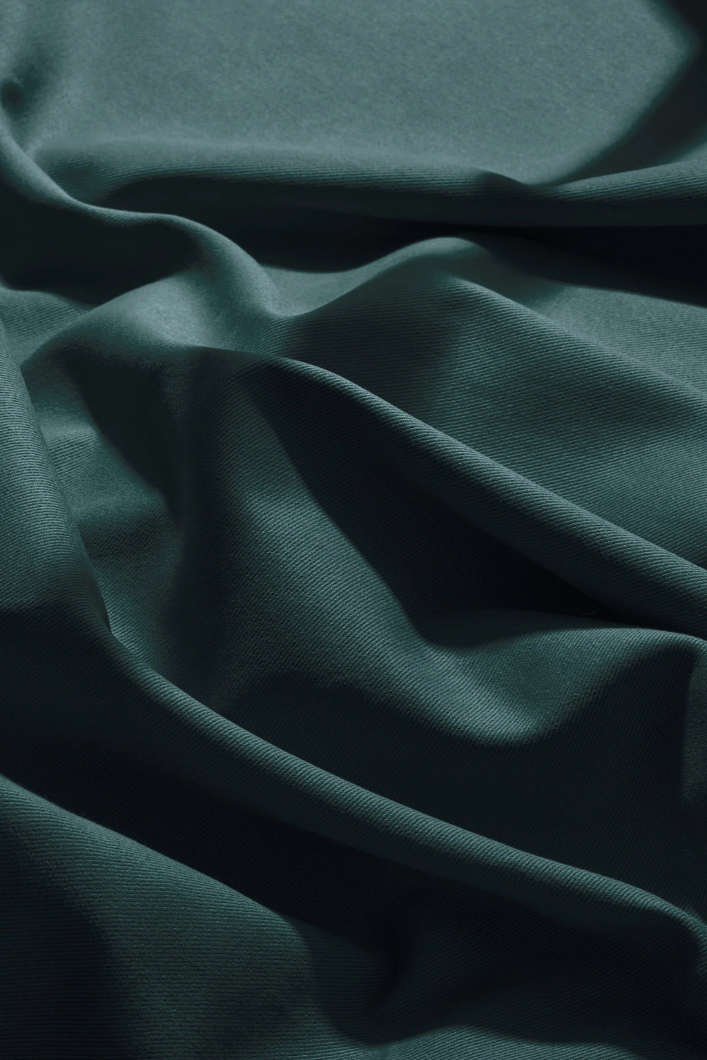 Gabardine 100% Bomull Dyp Skogsgrønn