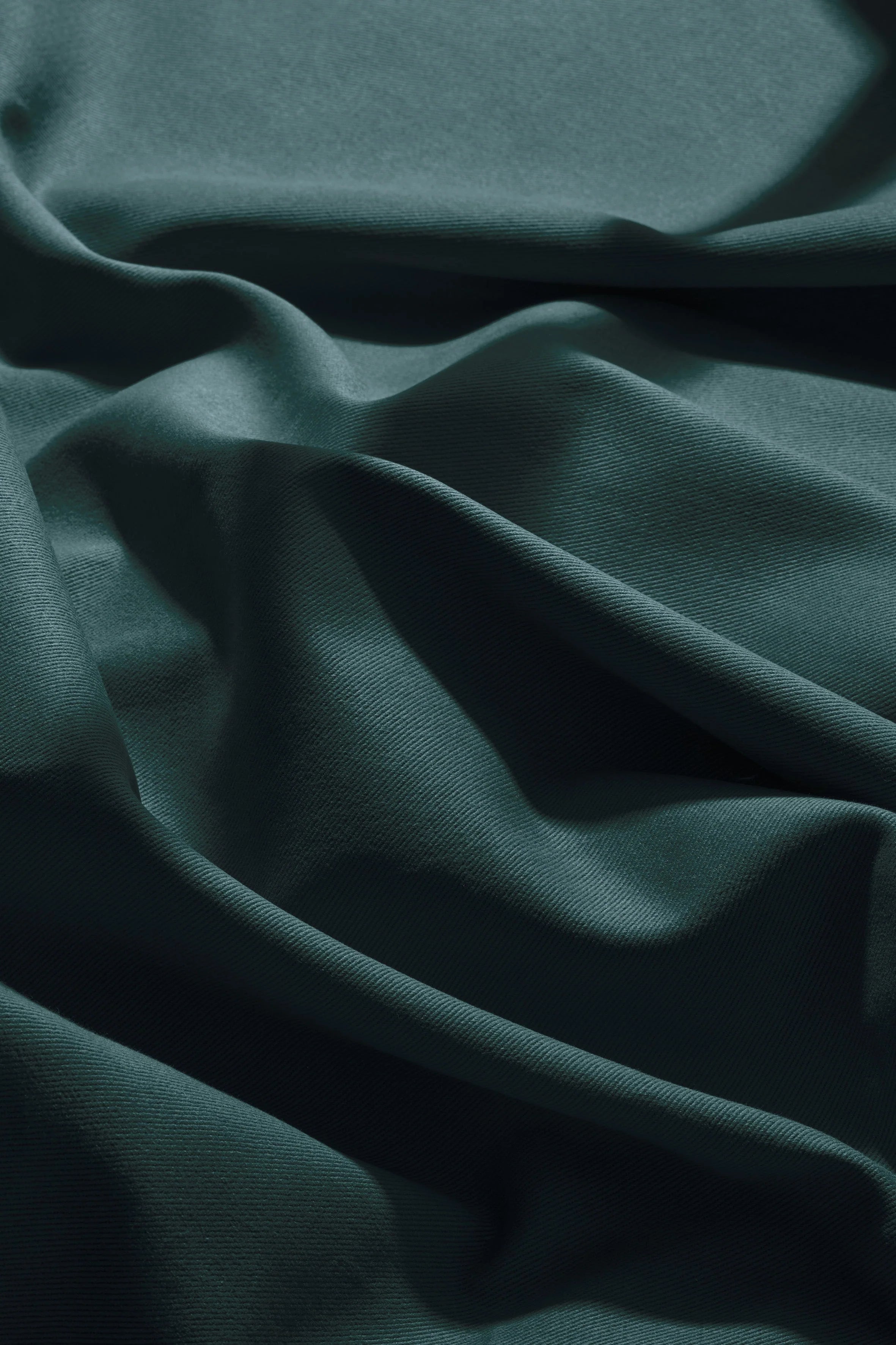 Gabardine 100% Bomull Dyp Skogsgrønn