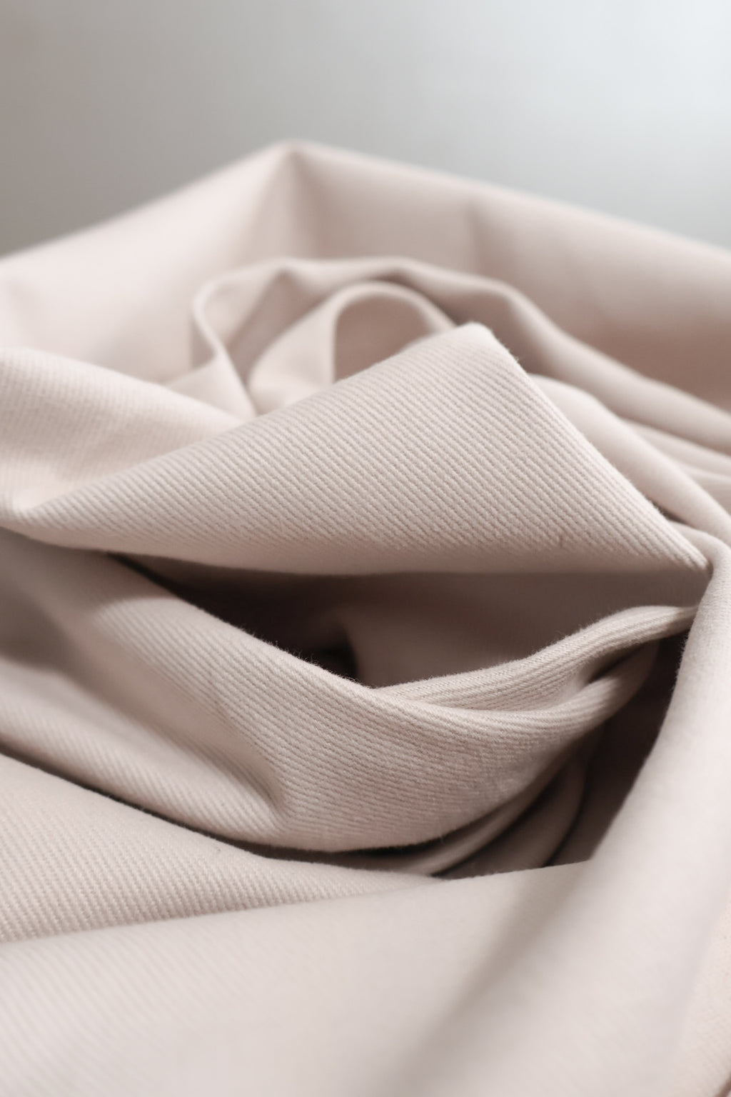 Gabardine 100% Bomull Milky Clay