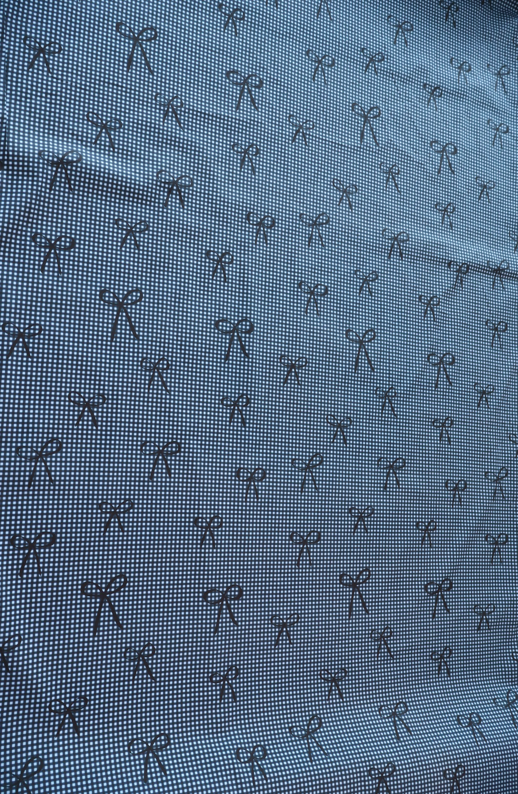 Viola Gingham og Sløyfe-print i Poplin