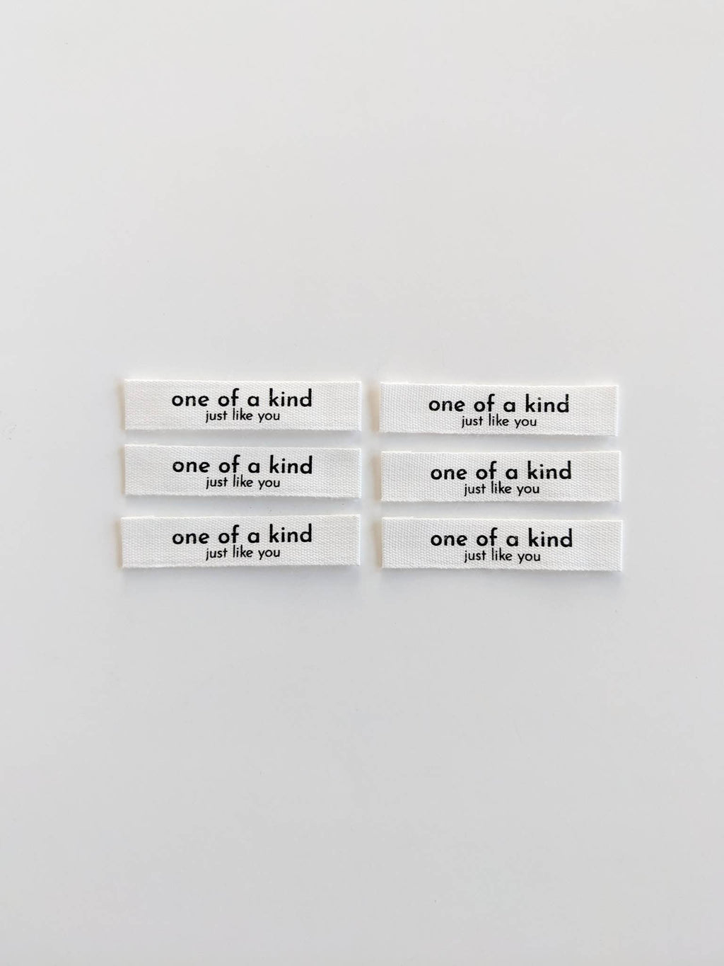 Sy-inn Merkelapper Bomull "One of a Kind, Just Like You"