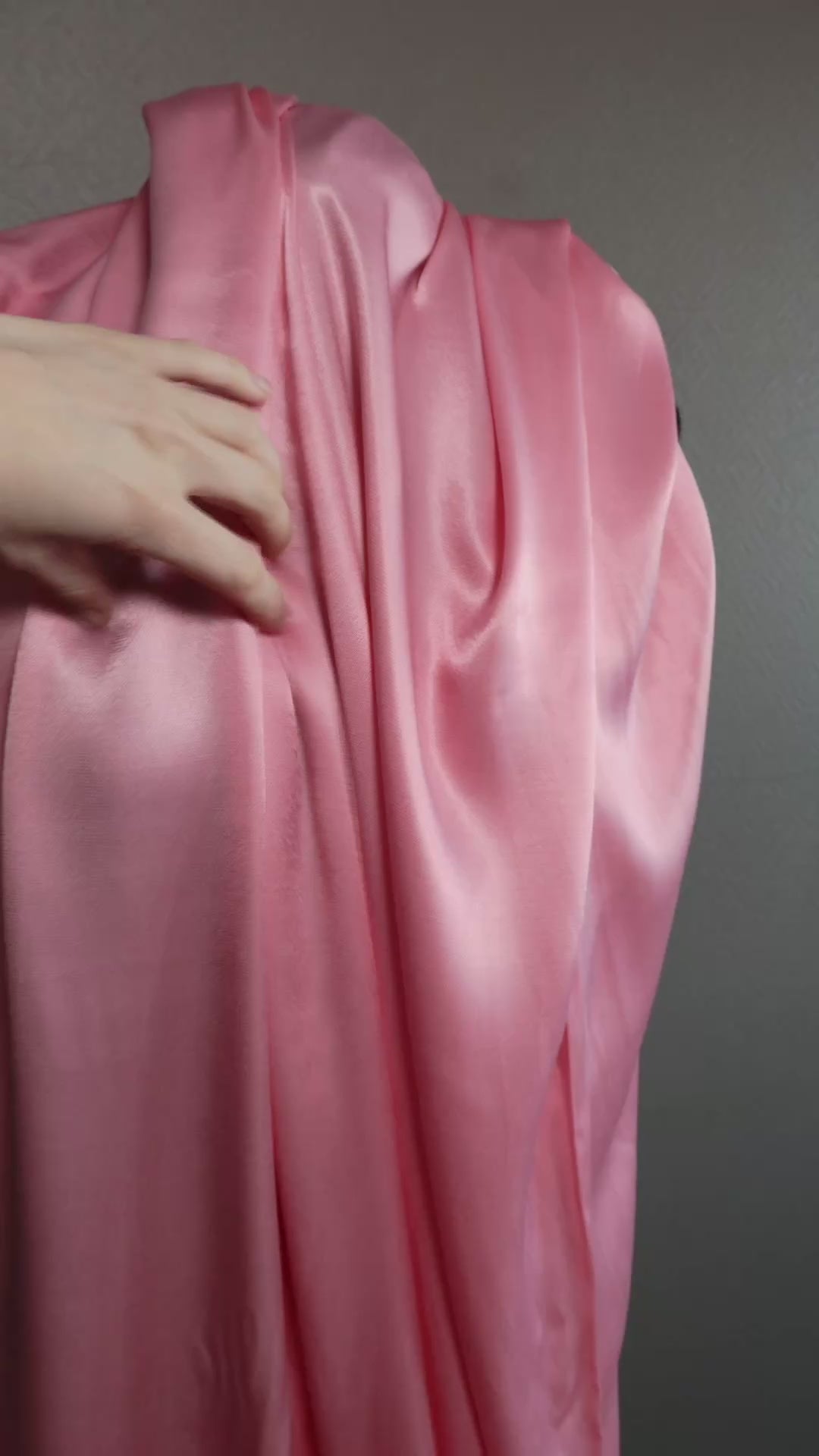 EcoVero Viskose Sateng Rosa Rose