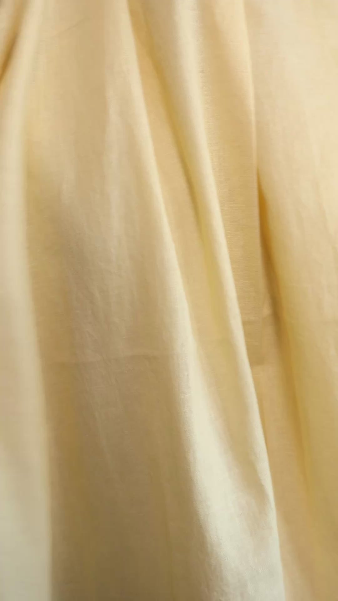 Lett Vasket Lin Butter Yellow